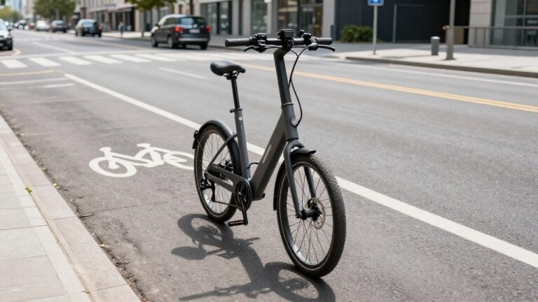 街なかを走るスポーツタイプの電動アシスト自転車のイメージ