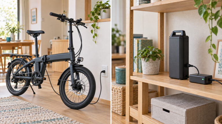 電動自転車のバッテリー容量を比較するイメージ