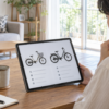 電動自転車を比較検討するイメージ
