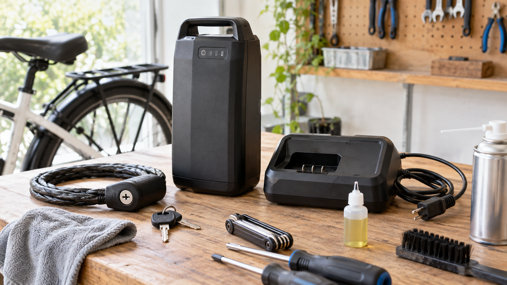 電動自転車のバッテリーや充電器など購入後に必要な用品