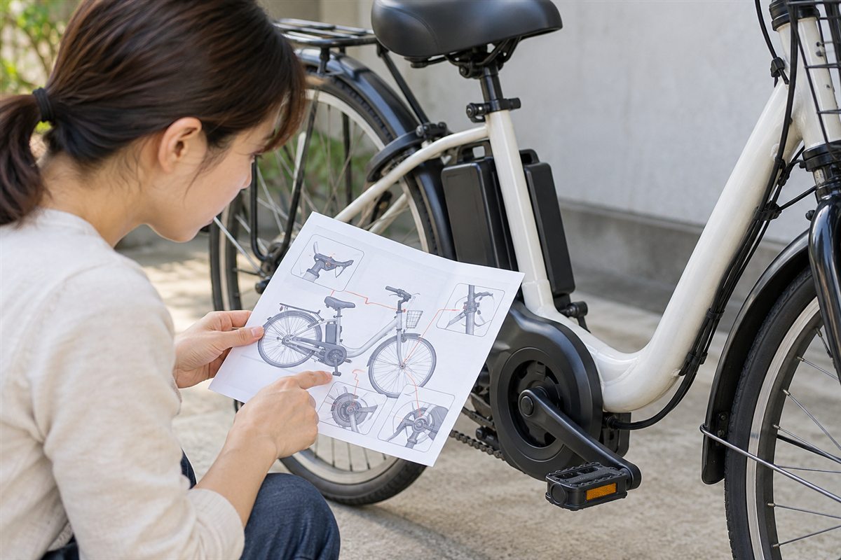車種ごとの注油図を読むを確認する様子