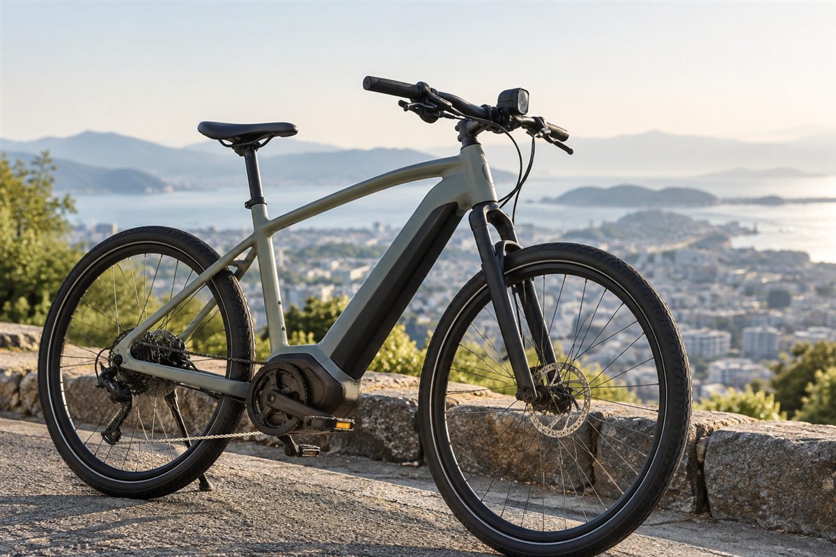 ポルシェが出しているeBikeとはを確認する様子