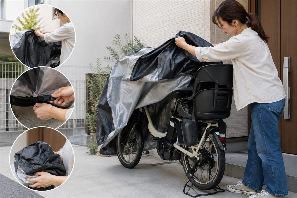 どの作業で時間がかかるかを確認する電動自転車の利用者