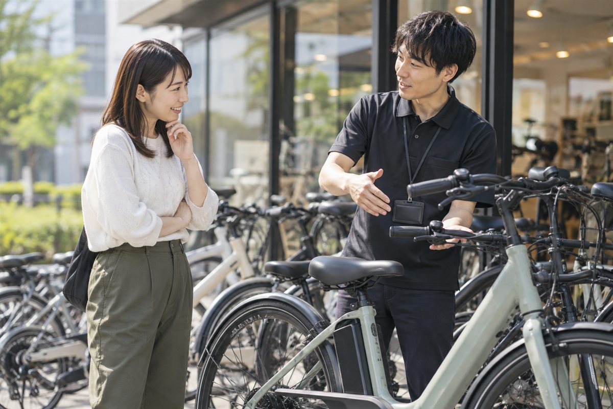 LOGはあさひの自社ブランドの確認場面