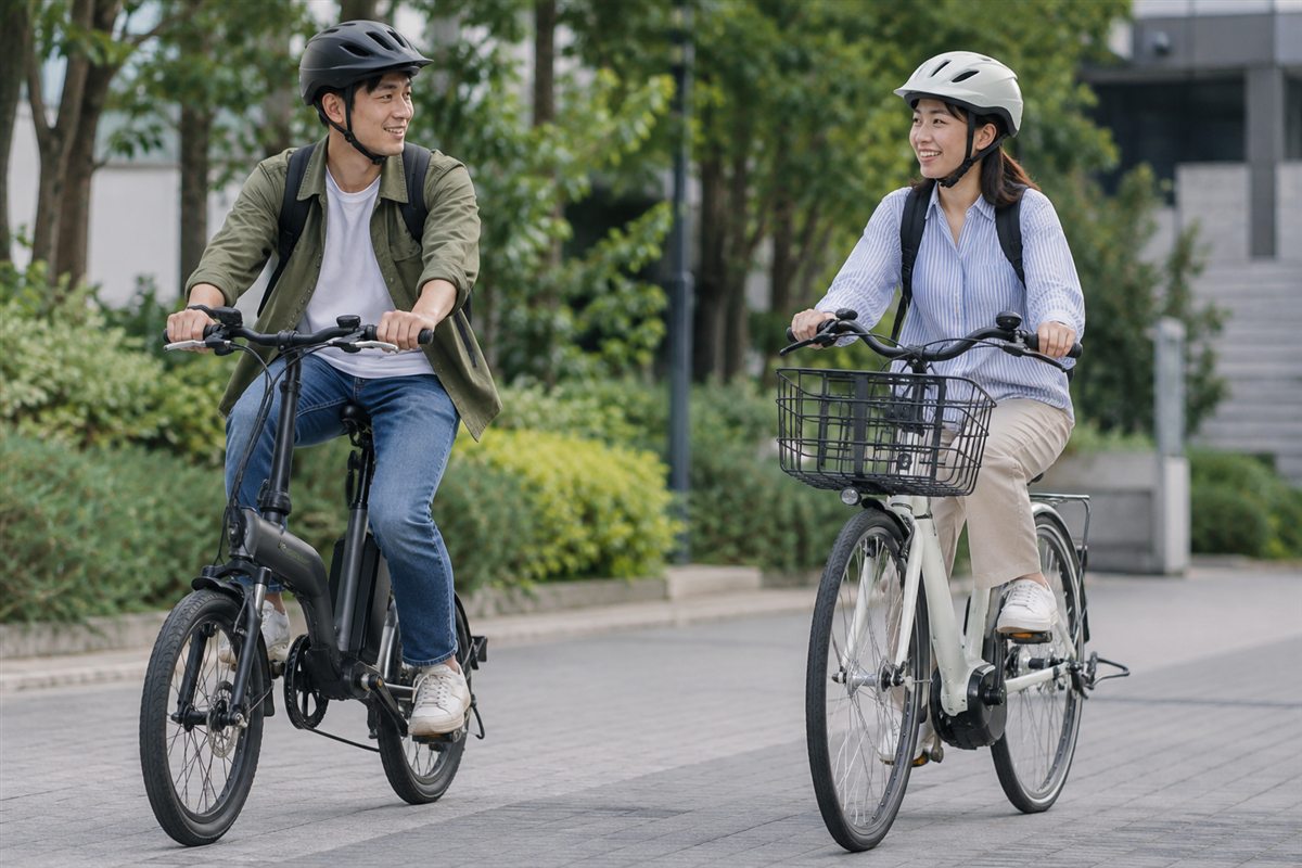 電動アシスト自転車との違いに関する場面