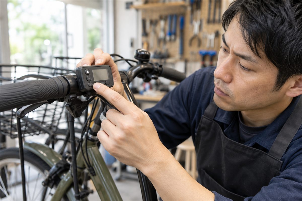 一部のボタンだけ効かない場合に関する部品を点検する整備士