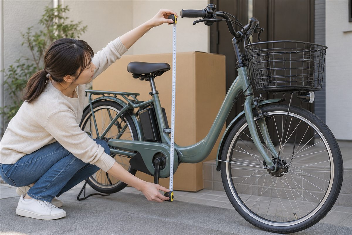 宅急便の大きさだけで判断しないに関連する電動自転車の場面
