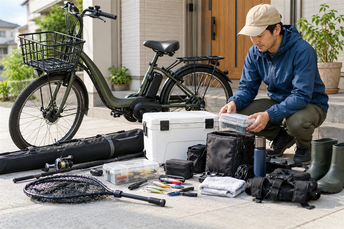 運ぶ道具を書き出してみるに関連する電動自転車の利用場面