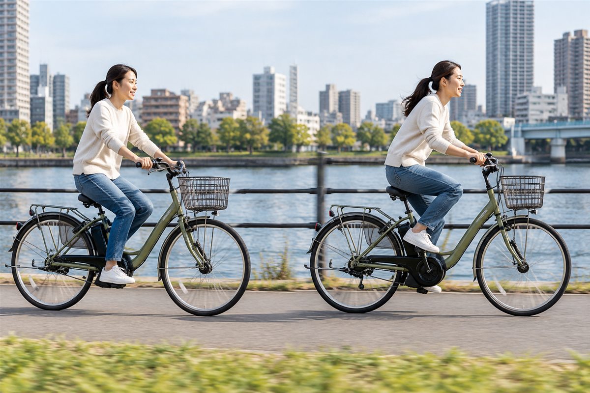 速度が上がると補助は小さくなるに関連する電動自転車の利用場面