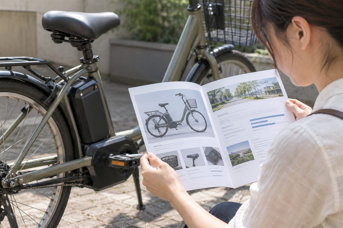 基準になるカタログの走行距離に関する電動自転車の利用場面