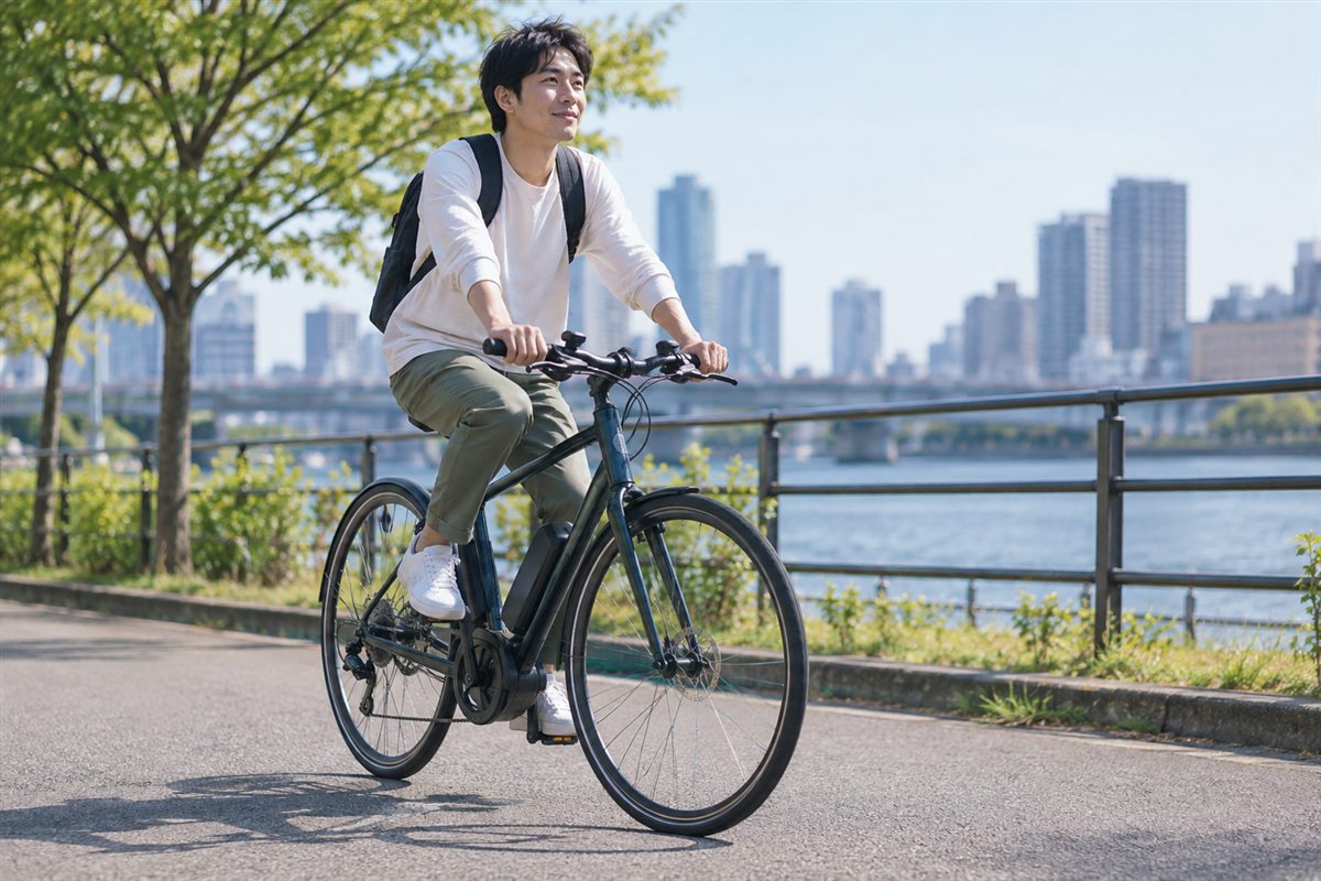8.0Ahバッテリーと走行距離に関する電動自転車の利用場面