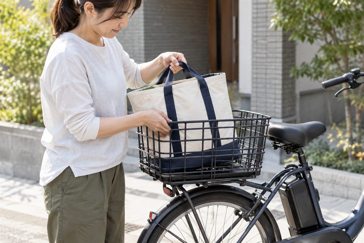 内寸と外寸は使い分けるを想定した電動自転車の利用場面