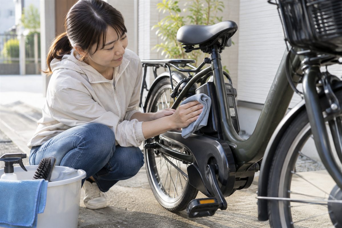 水を使う方法だけで判断しないに関する電動自転車の利用場面