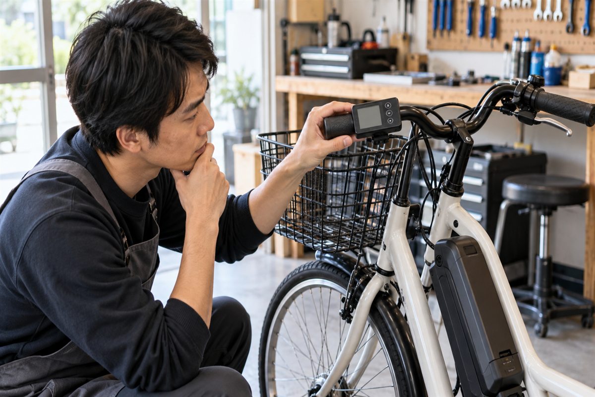 電動自転車の手元スイッチがつかない｜症状の見分け方と確認手順に関連する電動自転車の整備場面