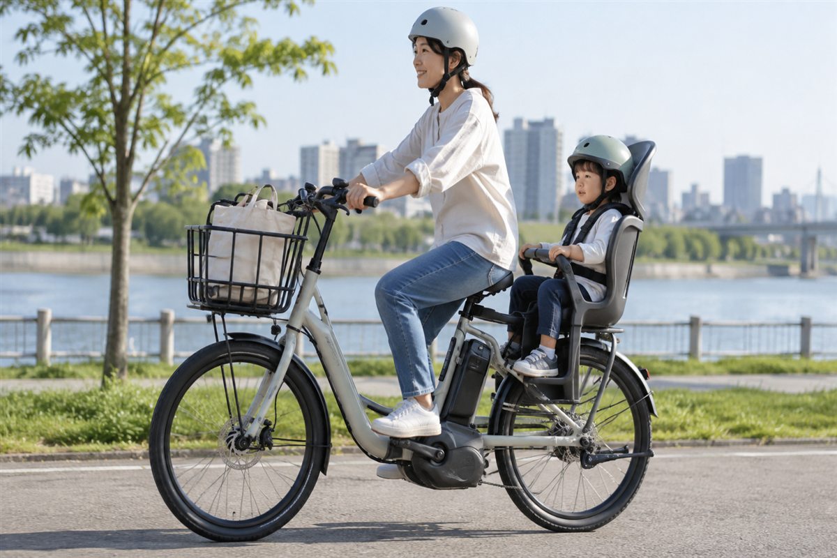 電動自転車の耐荷重と体重制限｜積載量の表示の読み方と選び方に関連する電動自転車の場面