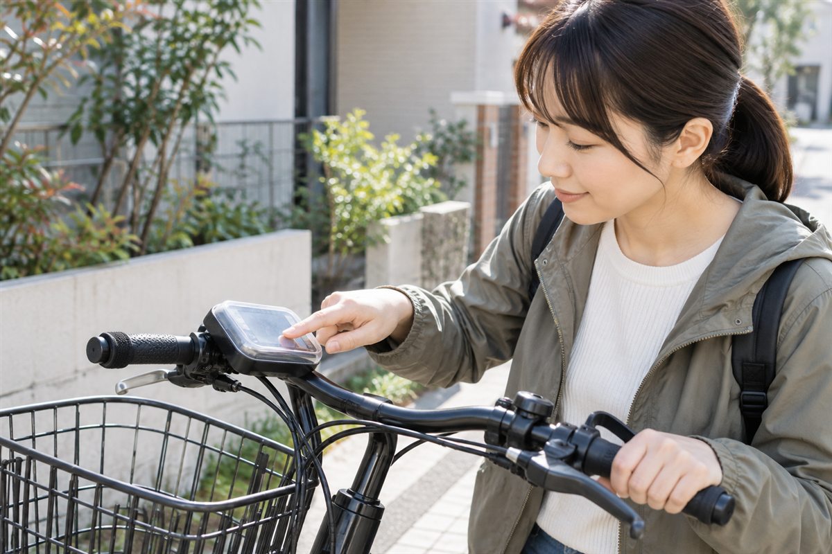 電動自転車にスイッチカバーは必要？選び方と装着時の注意点に関連する電動自転車の場面
