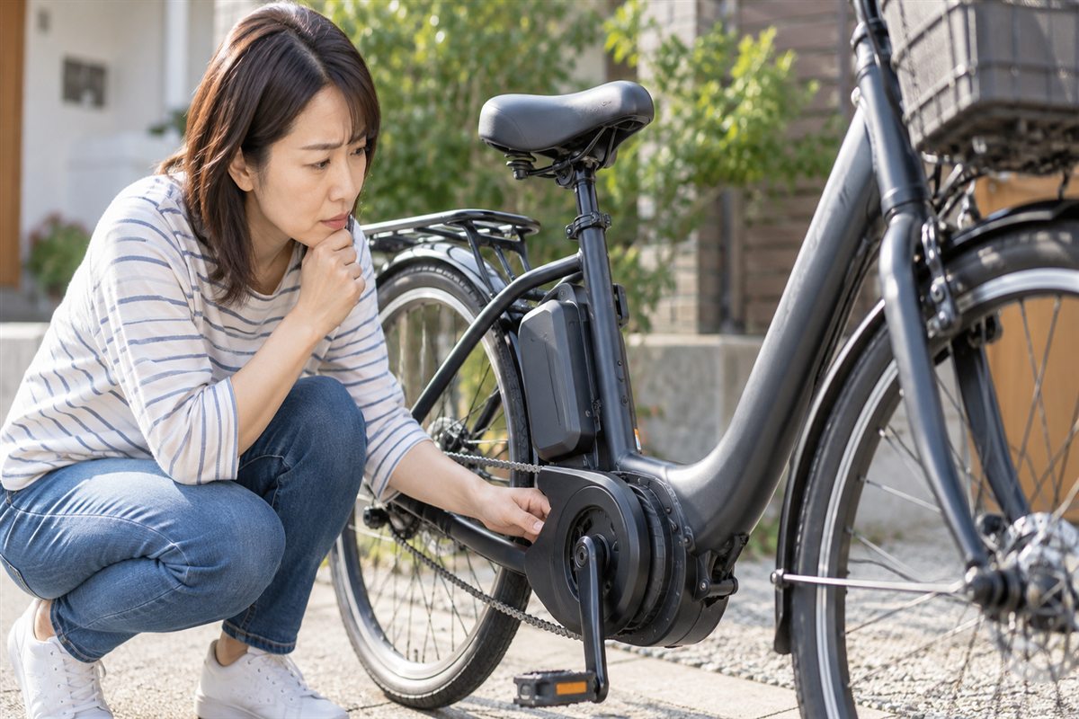 電動自転車のキュルキュル音は何？原因の手掛かりと相談方法に関連する電動自転車の場面