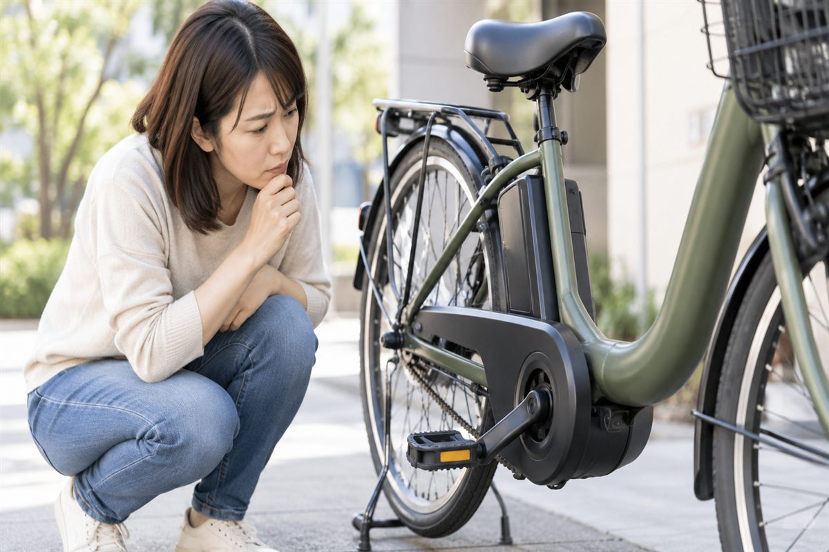 電動自転車のペダル空回りの修理費用は？原因の見分け方と相談の目安に関する電動自転車の場面