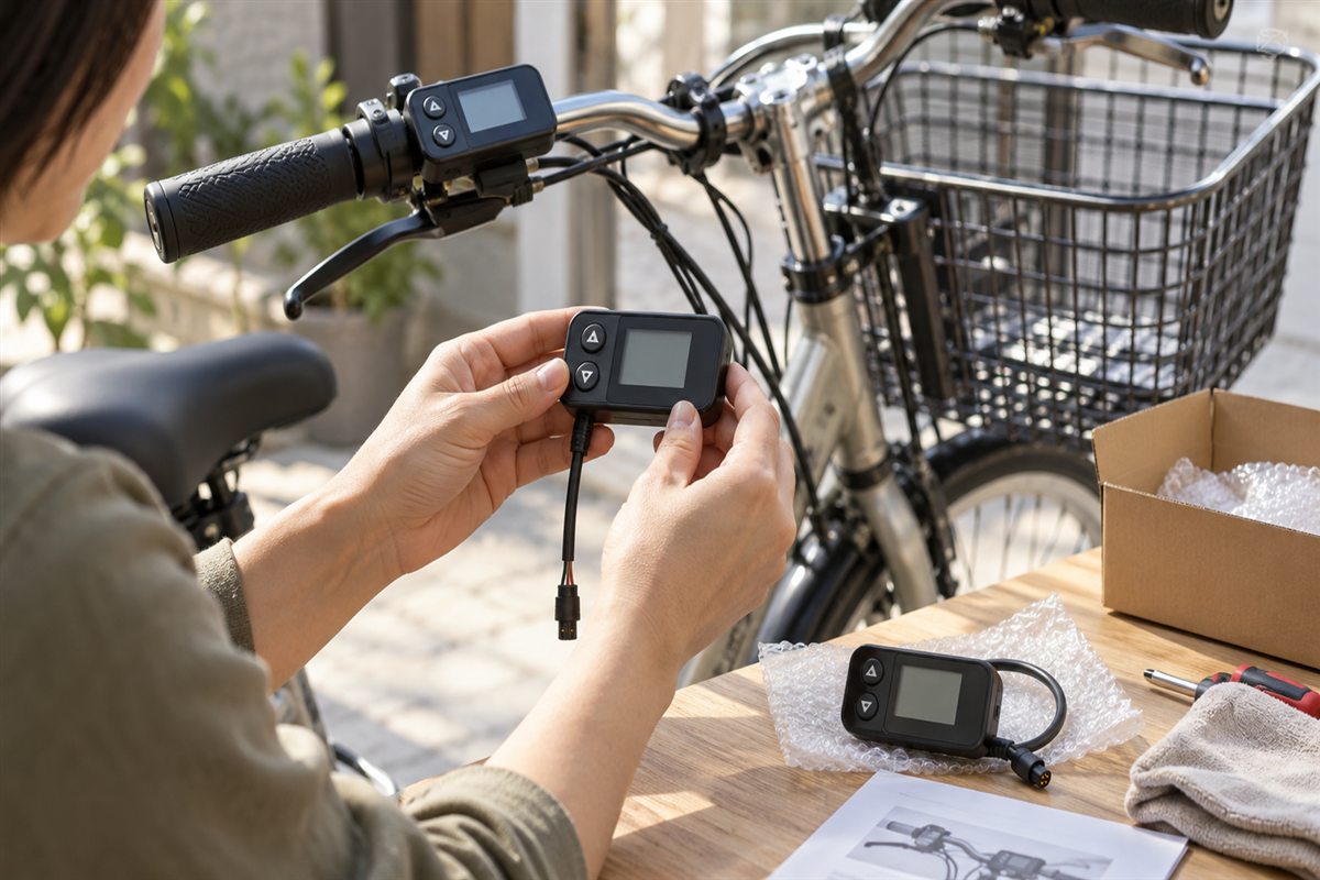 電動自転車の手元スイッチ交換｜品番の調べ方と部品手配の流れに関する電動自転車の場面