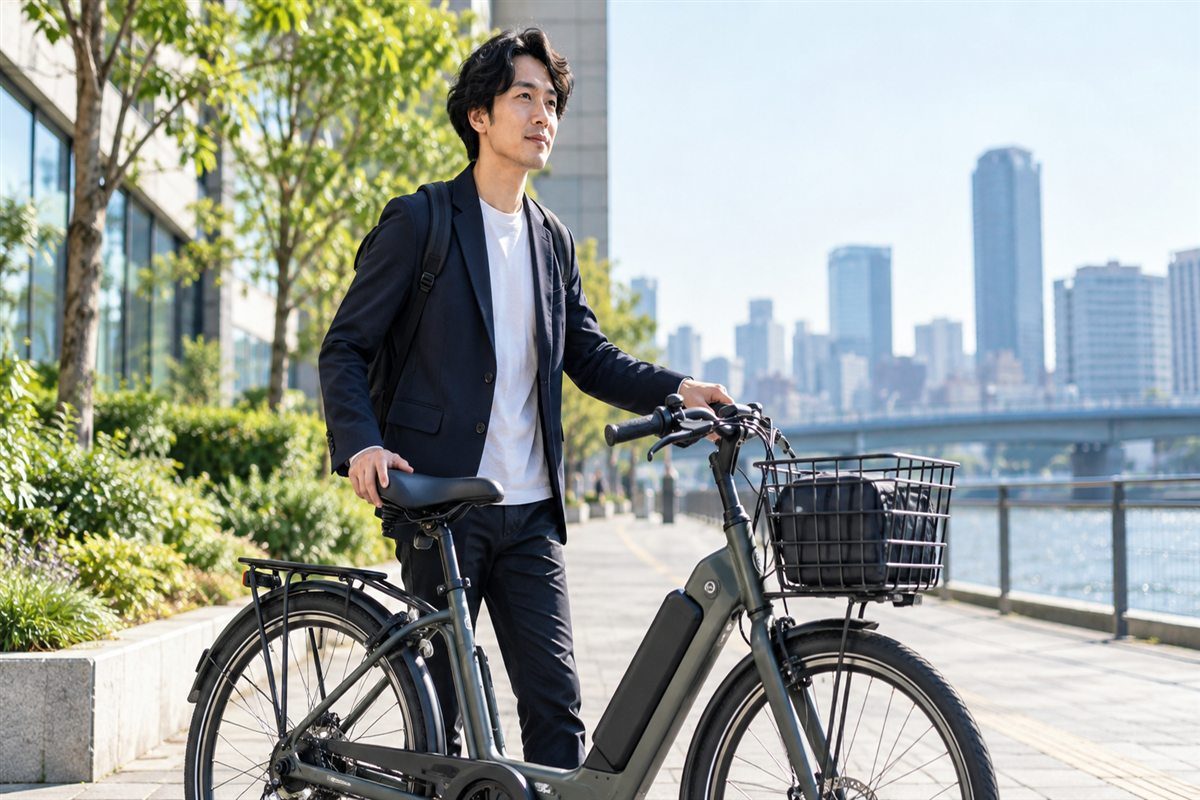 個人事業主の電動自転車は経費になる？減価償却と記録の考え方に関連する電動自転車の場面