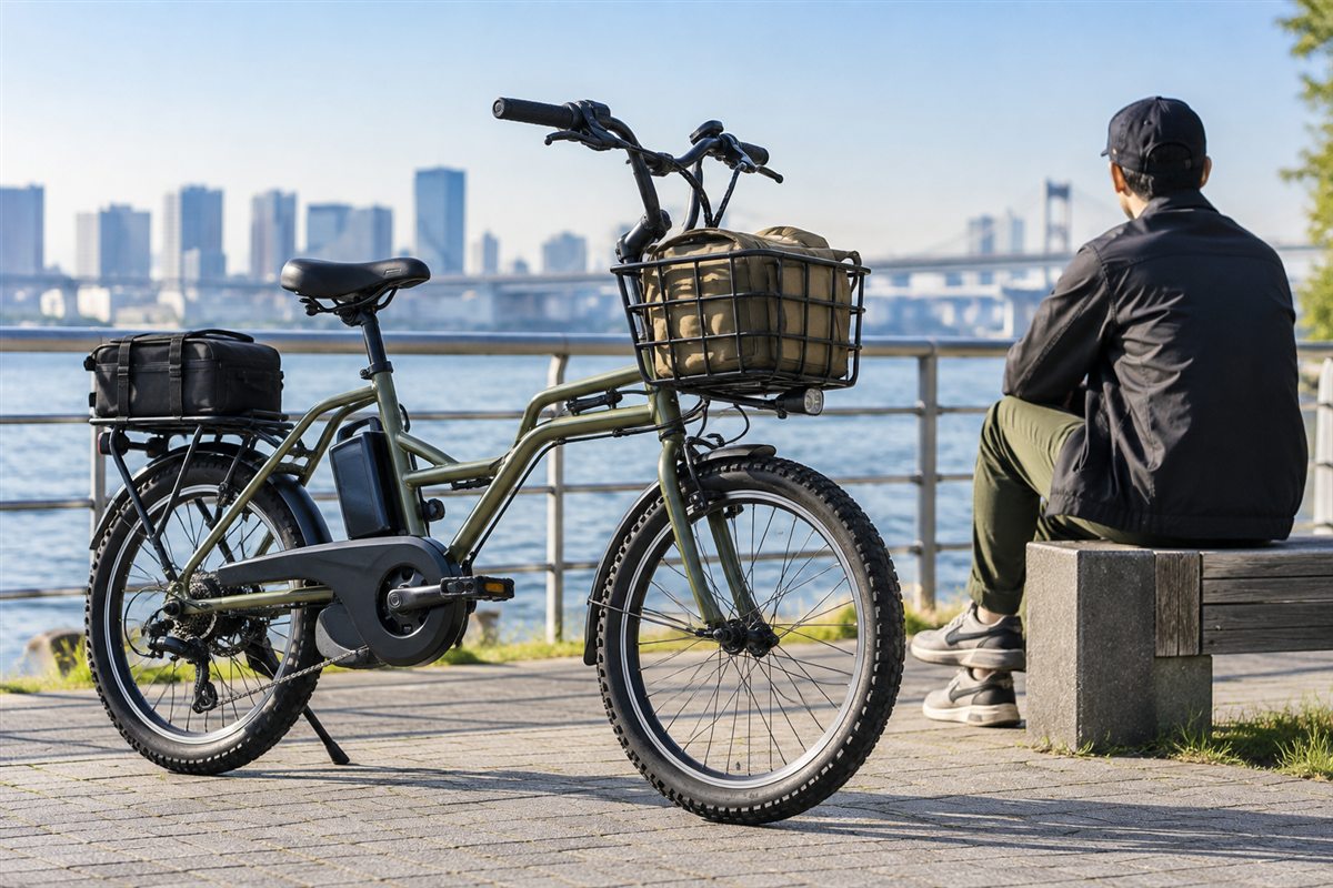 パナソニックEZのカスタム｜用品の適合と避けたい変更に関する電動自転車の場面