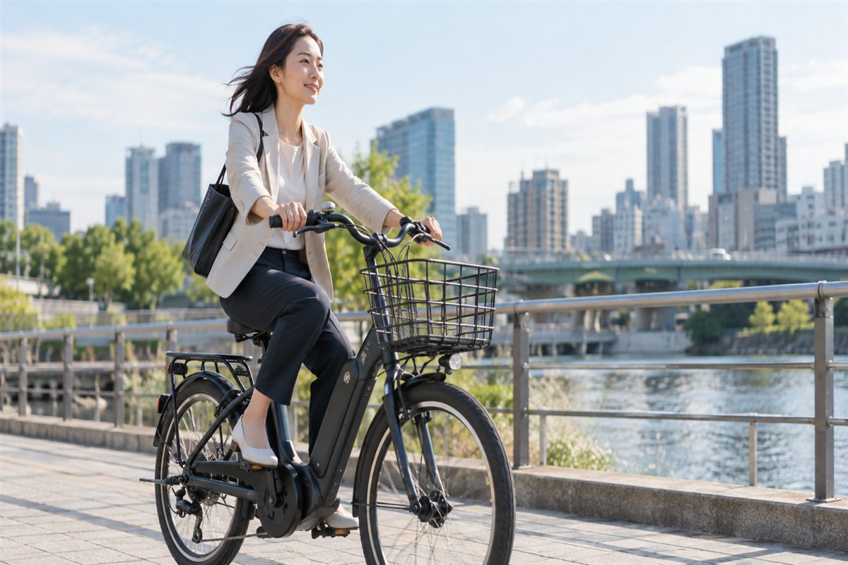 電動自転車で5キロは何分？計算と通勤時間の決め方に関する電動自転車の場面