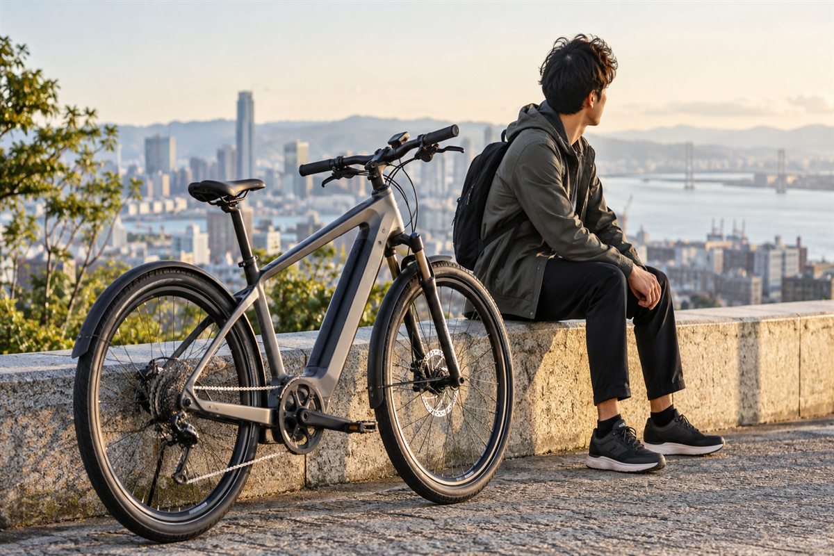 ポルシェの電動自転車とは？モデル・価格と日本で使う前の確認点に関する電動自転車の場面