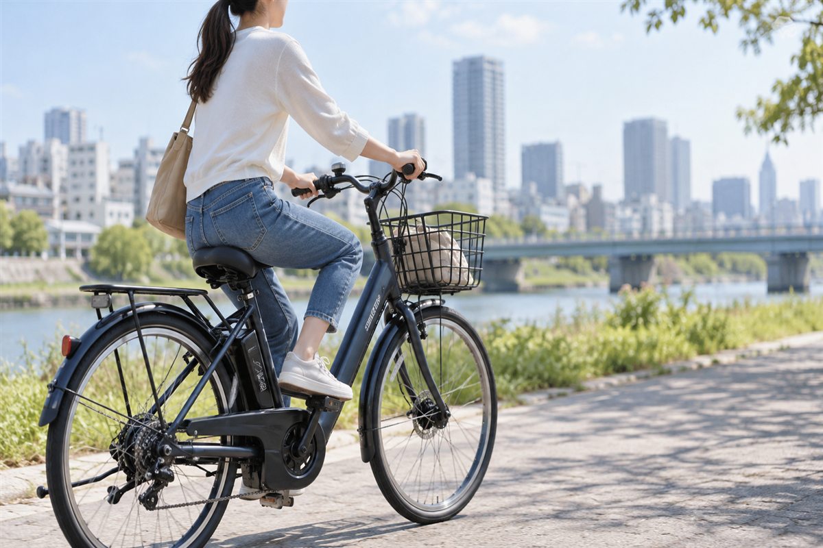 電動自転車のペダルが軽すぎる原因は？ギア・設定と変速ズレの見分け方に関する電動自転車の場面