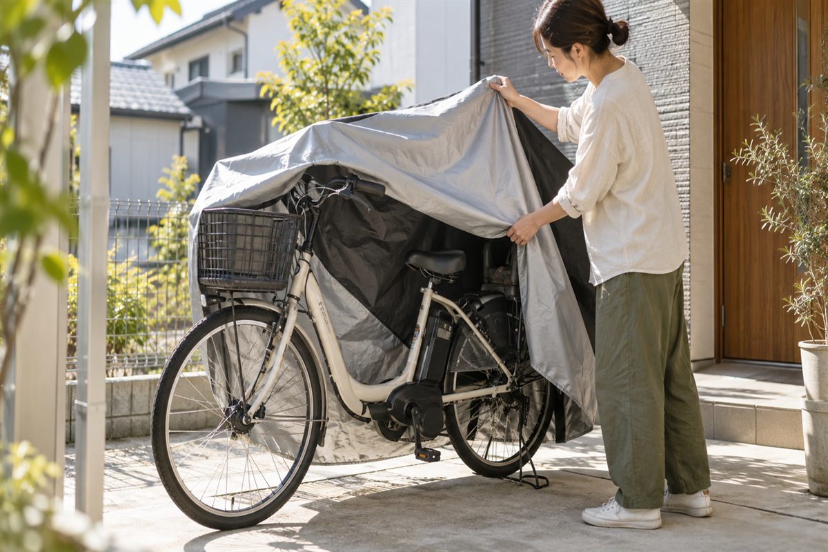 電動自転車のカバーが面倒な人へ｜掛け外しと保管を楽にする選び方に関連する電動自転車の利用場面