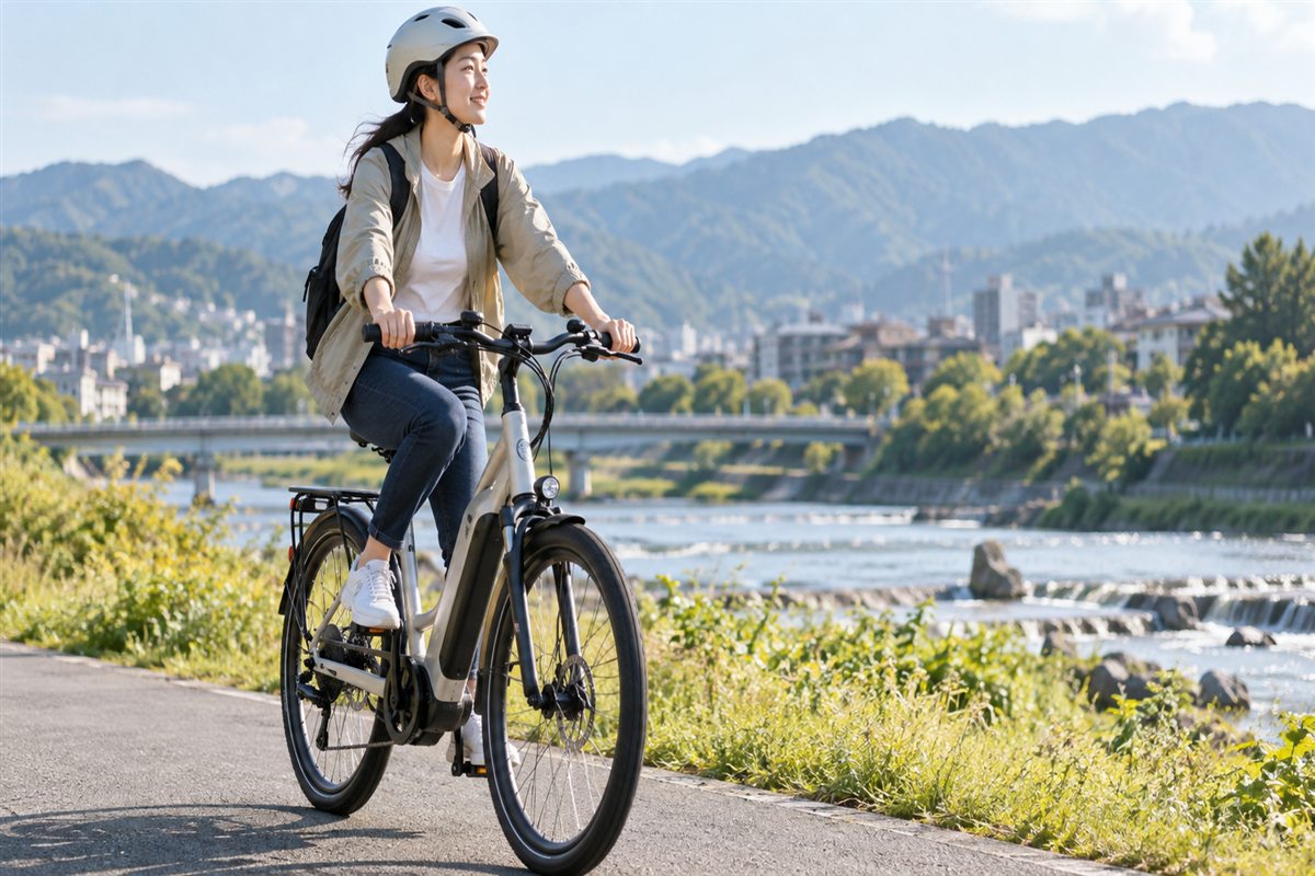 100km走れる電動自転車はある？カタログ値の条件と選び方に関する電動自転車の場面
