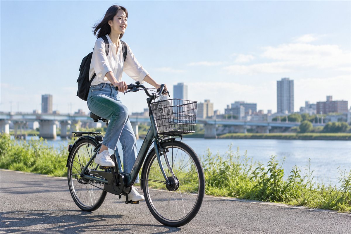 電動自転車の前輪駆動と後輪駆動の違い｜センター駆動との選び方に関する電動自転車の場面